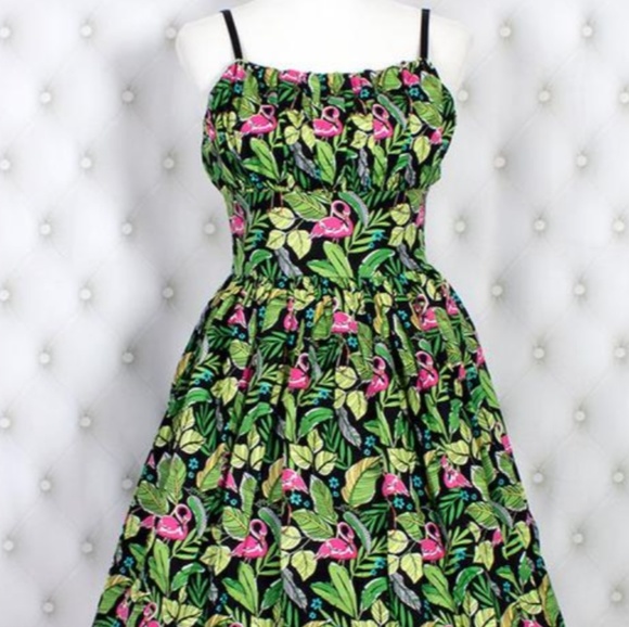 flamingo dress oasis